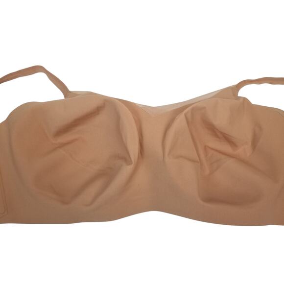HoneyLove Women's Wire Free Wireless Crossover Bra Tan Size 2X 42 C/D - Picture 5 of 10